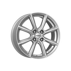 Janta aliaj compatibila cu Hyundai i10, i20, Kia Picanto, Dezent TN silver 6Jx15 inch 4x100 ET 51 mm gaura centrala 54.1 mm